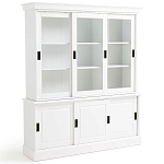 Витрина из массива сосны Cobbett White Wood Showcase варинант исполнения - 3 | Loft Concept в Москве