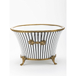 Кашпо Black white stripe варинант исполнения - 3 | Loft Concept в Москве