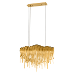 Люстра подвесная с металлическими цепочками и изогнутыми металлическими дугами 72 см Atlantis Chain варинант исполнения - 12 | Loft Concept в Москве