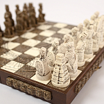 Шахматы  из  камня Cargador del Tiempo Chess Мексика ручная работа варинант исполнения - 4 | Loft Concept в Москве