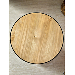 Приставной столик с факутрным черным основанием Ethiopia варинант исполнения - 5 | Loft Concept в Москве