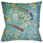 Подушка декоративная с изображением птиц в саду Chinoiserie Birds in a Tree Cushion варинант исполнения - 1 | Loft Concept в Москве