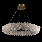 Люстра кольцевая из натурального горного хрусталя Harmonious Crystal Circles варинант исполнения - 2 | Loft Concept в Москве