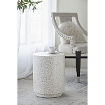 Приставной столик с рисунком из раковин устриц Bone Inlay варинант исполнения - 6 | Loft Concept в Москве