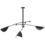 Потолочный светильник с подвижными плафонами Aracea Black Ceiling Lamp варинант исполнения - 1 | Loft Concept в Москве