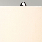 Настольная лампа с шарообразным прозрачным основанием из цветного переработанного стекла и белым цилиндрическим абажуром Elstead Lighting варинант исполнения - 9 | Loft Concept в Москве