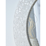 Зеркало круглое инкрустированное раковинами устриц Bone Inlay Dome Mirror White варинант исполнения - 4 | Loft Concept в Москве