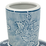 Ваза с голубым цветочным рисунком 43 см Blue & White Ornament варинант исполнения - 3 | Loft Concept в Москве