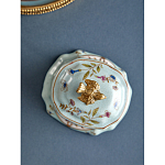 Шкатулка голубого цвета с рисунком и состаренным эффектом Eden Garden варинант исполнения - 5 | Loft Concept в Москве