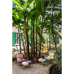 Дизайнерское разноцветное кресло на металлическом каркасе с подставкой для ног Poltronova Plasma Armchair варинант исполнения - 10 | Loft Concept в Москве