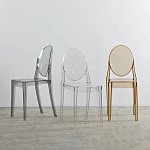 Прозрачный стул с янтарным оттенком LOUIS GHOST CHAIR варинант исполнения - 9 | Loft Concept в Москве