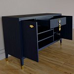 Комод-буфет Elsa Dreams Blue с открытыми полками   варинант исполнения - 6 | Loft Concept в Москве