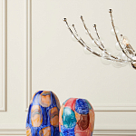 Люстра  с круглыми прозрачными шарами на серебряном каркасе Silver Stalk варинант исполнения - 3 | Loft Concept в Москве