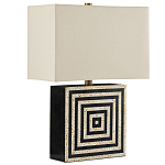 Настольная лампа с квадратным основанием и прямоугольным абажуром Neat Lines варинант исполнения - 4 | Loft Concept в Москве