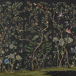 Обои ручная роспись St Laurent Casino metallic silk варинант исполнения - 3 | Loft Concept в Москве