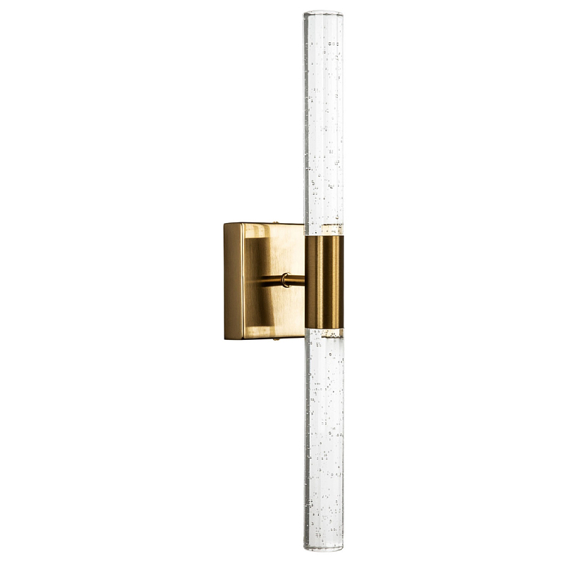      Gileberte Glass Tube Wall Lamp Brass      | Loft Concept 