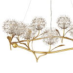 Люстра круглая с декором в виде цветков одуванчика Hanging Dandelion варинант исполнения - 2 | Loft Concept в Москве