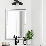 Зеркало прямоугольное в черной раме Gwendelyn варинант исполнения - 3 | Loft Concept в Москве