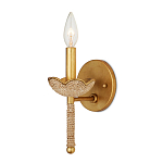 Бра из кованого железа с отделкой плетеной веревкой и сусальным золотом Parisian Style варинант исполнения - 3 | Loft Concept в Москве