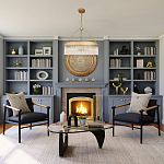 Люстра подвесная круглая со стеклянными трубками Nembus варинант исполнения - 5 | Loft Concept в Москве