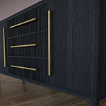 Буфет Primo с тремя ящиками и двумя фасадами Черный дуб варинант исполнения - 7 | Loft Concept в Москве