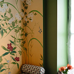 Обои ручная роспись Four Seasons Original colourway on painted Xuan paper with gold ombre варинант исполнения - 2 | Loft Concept в Москве