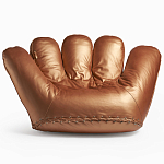 Дизайнерское кожаное кресло в форме руки Poltronova Joe Gold  Armchair варинант исполнения - 1 | Loft Concept в Москве