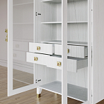 Дизайнерский шкаф витрина Elsa Dreams White с 4-мя ящиками варинант исполнения - 8 | Loft Concept в Москве