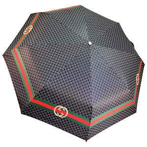 Зонт раскладной GUCCI дизайн 023 Черный цвет