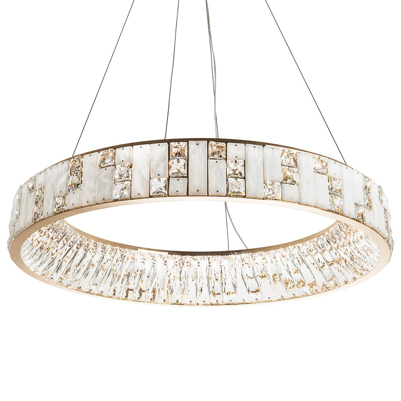        Dione Ring Marble Crystal Chandelier        | Loft Concept 