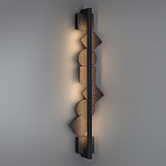 Бра вертикальное с черными кругами и квадратами Gravyura варинант исполнения - 6 | Loft Concept в Москве