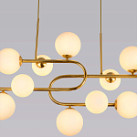 Люстра подвесная с белыми лампами в форме шара Flute варинант исполнения - 2 | Loft Concept в Москве