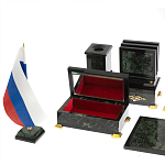 Настольный письменный набор из нефрита в подарочной коробке Victorious варинант исполнения - 7 | Loft Concept в Москве