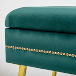 Мягкая банкетка с зоной для хранения Casket Green варинант исполнения - 2 | Loft Concept в Москве