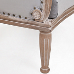 Кресло низкое с мягкой обивкой из велюра на 4-х деревянных ножках Emile Armchair grey варинант исполнения - 4 | Loft Concept в Москве