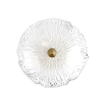 Бра в форме прозрачного стеклянного цветка с рельефной текстурой Textured Glass варинант исполнения - 3 | Loft Concept в Москве