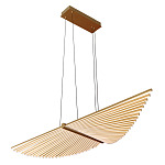 Люстра подвесная в форме веера из металла золотого цвета Gold Solace  варинант исполнения - 1 | Loft Concept в Москве