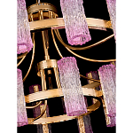 Люстра двухъярусная круглая с текстурными цилиндрическими плафонами Glimpse варинант исполнения - 4 | Loft Concept в Москве