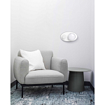 Бра овальной формы белого цвета с 2-мя лампами Lunar Pebbles варинант исполнения - 8 | Loft Concept в Москве