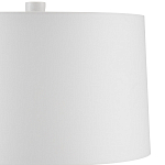 Настольная лампа с корпусом в форме вазы и белым абажуром Lots of Strokes варинант исполнения - 2 | Loft Concept в Москве