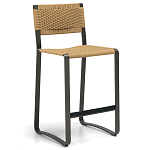 Дизайнерский стул с каркасом из металла с плетеными сиденьем и спинкой GREEN POINT Chair варинант исполнения - 13 | Loft Concept в Москве