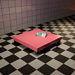 Дизайнерский кофейный стол на круглых ножках Poltronova T02 Pink Coffee Table варинант исполнения - 5 | Loft Concept в Москве