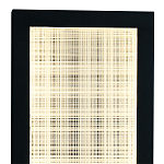 Светодиодное прямоугольное бра из металла черного цвета Lattice Lux варинант исполнения - 2 | Loft Concept в Москве