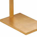 Торшер с прямоугольным абажуром на золотом металлическом каркасе Rectangular Plane  варинант исполнения - 3 | Loft Concept в Москве