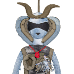 Кукла из джинсовой одежды и армейских палаток Rusalka Jeans&Tents варинант исполнения - 2 | Loft Concept в Москве