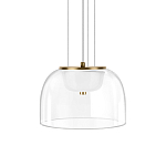 Подвесной светильник с куполообразным прозрачным стеклянным плафоном Grada Light варинант исполнения - 1 | Loft Concept в Москве