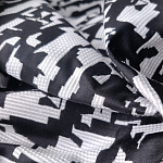 Мебельная ткань Жаккард черно-белый принт 145 см T2-126 варинант исполнения - 2 | Loft Concept в Москве