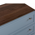 Комод серый из массива бука с 3-мя ящиками Wenge Light варинант исполнения - 2 | Loft Concept в Москве