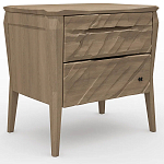 Тумба прикроватная из массива дуба с 2-мя ящиками Tasteful Furniture варинант исполнения - 1 | Loft Concept в Москве