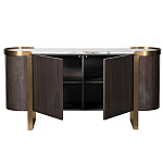 Комод  округлой формы с дверцами Chest of Precious Breed варинант исполнения - 1 | Loft Concept в Москве